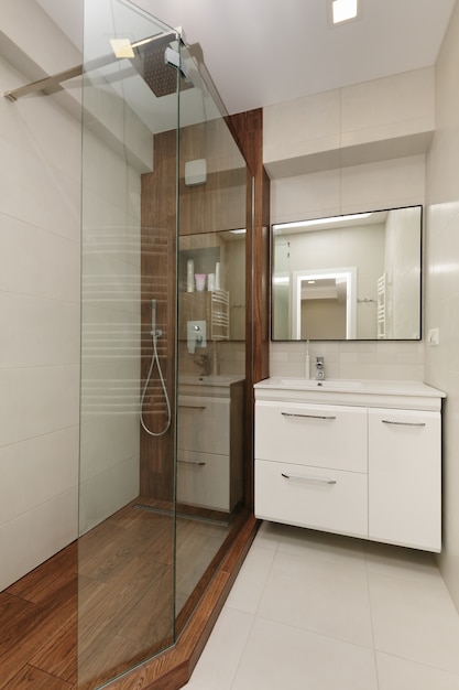 Modern bathroom interior