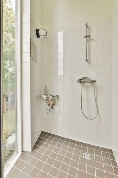 Modern bathroom with toilet and sink