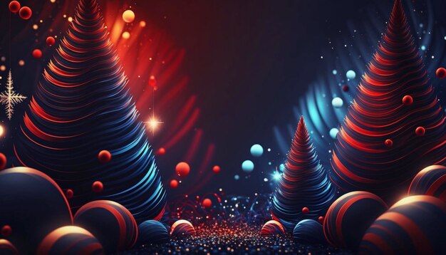 Photo modern beautiful christmas backgroundgenerative ai