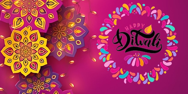 Foto bellissimo diwali moderno design moderno