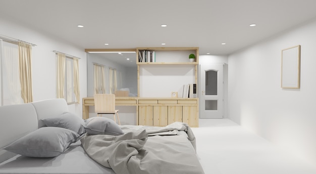 Modern bed room interior