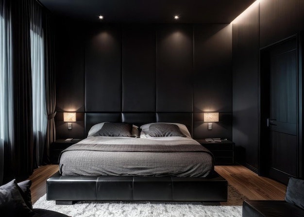 modern bedroom interior design luxury and minimalism style