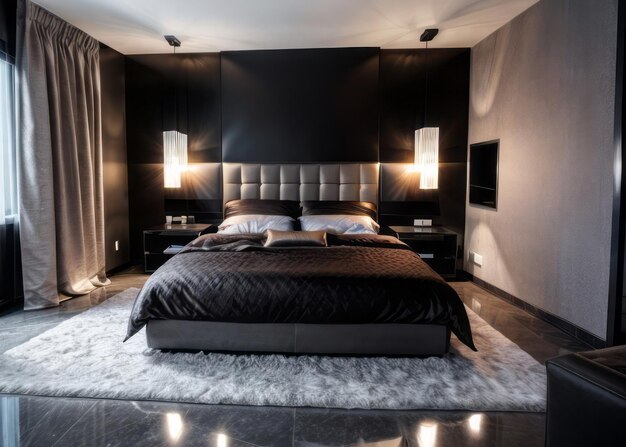 modern bedroom interior design luxury and minimalism style