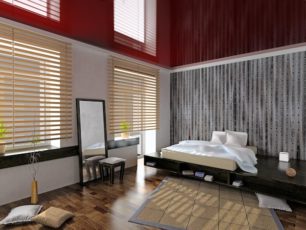 Modern bedroom interior