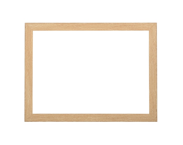 Modern beige brown picture frame on white