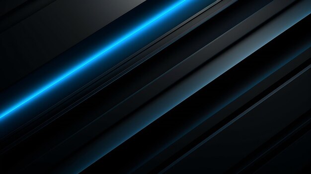 Modern black blue abstract background Minimal Color gradient Dark Web banner Ge Generative AI