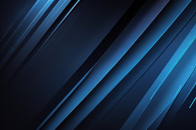 写真 現代の黒青の抽象的な背景 最小のカラーグラデーション ダークウェブのバナー 幾何学的形状
