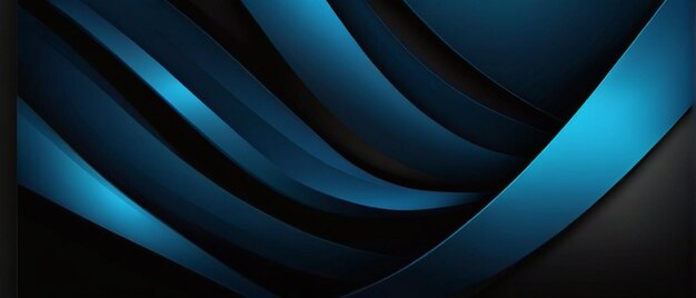 Modern black blue abstract background