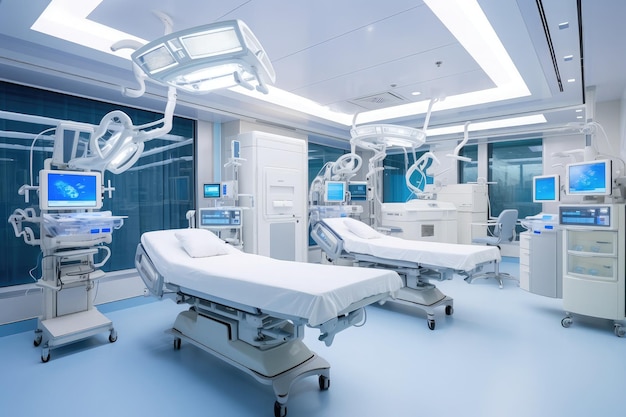 Modern blank operation room photo