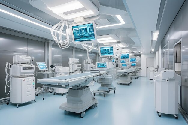 Modern blank operation room photo