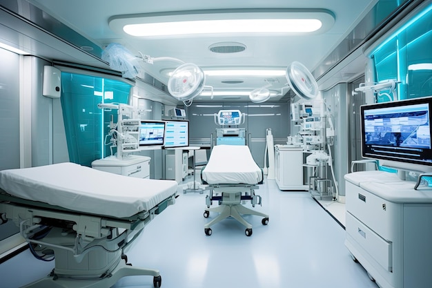 Modern blank operation room photo