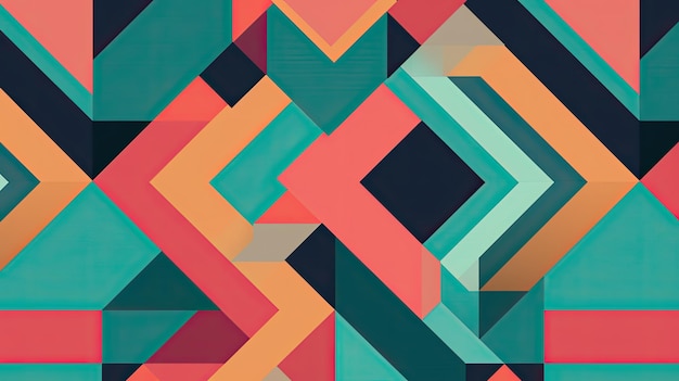 Modern and bold geometric pattern with copy space