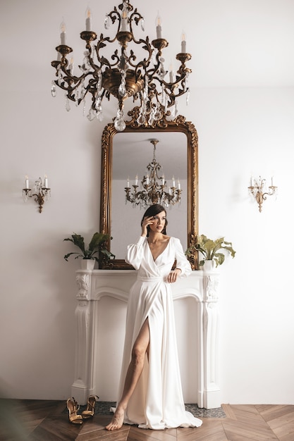 Modern bride in a luxurious interior