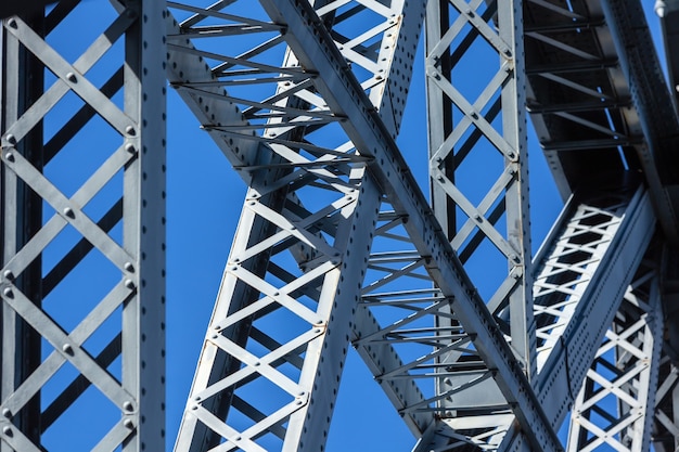 Modern Bridge frame closeup. Horizontal image