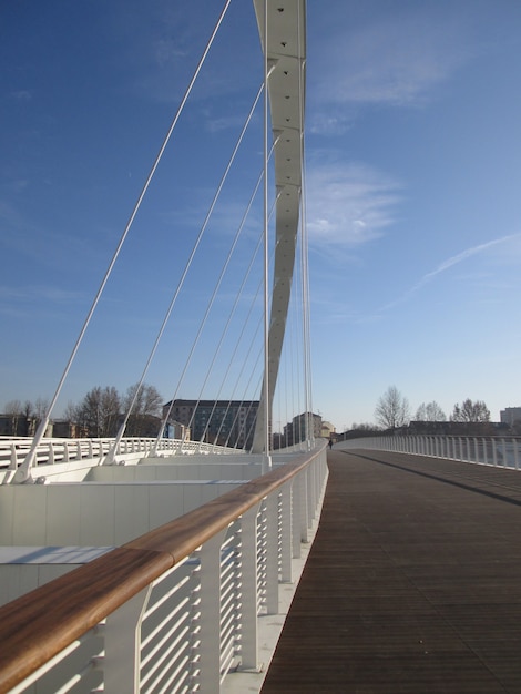 Modern bridge in italy