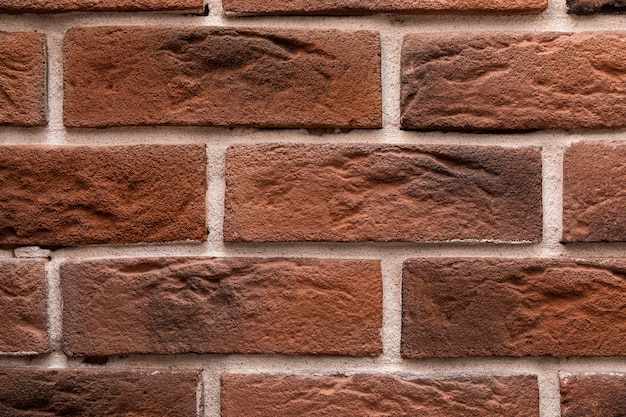 Modern brown brick wall texture background