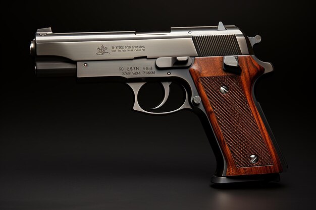 Photo modern browning hi power ai generated