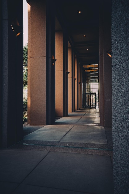 modern building architecture light office hallway