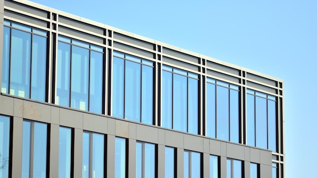 Современный фасад здания Абстрактная современная архитектура в минималистском стиле Архитектура с металлическим рисунком