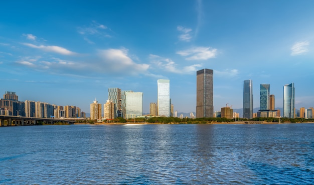 Modern building office building of Fuzhou Financial District