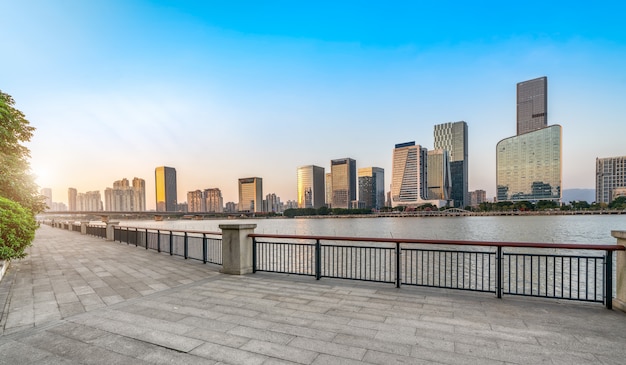 Modern building office building of Fuzhou Financial District