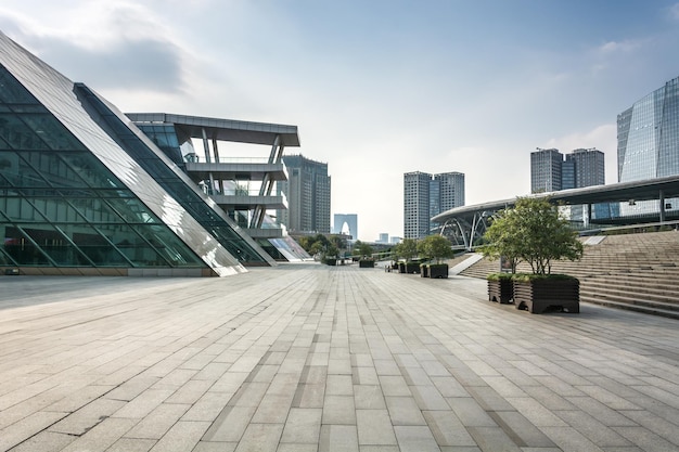 쑤저우의 현대적인 건물 스카이라인