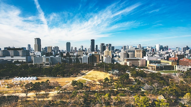 Modern buildings in city against sky