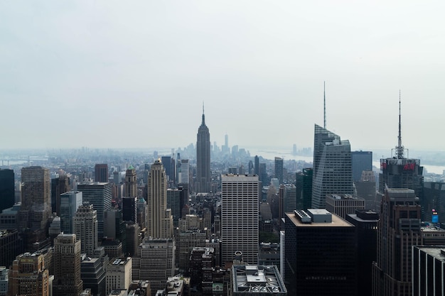 Modern buildings in city against sky