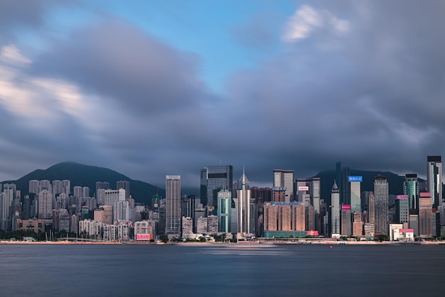 Modern buildings in city against sky