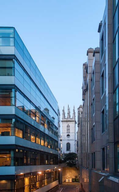 Modern buildings in the hearth of London City