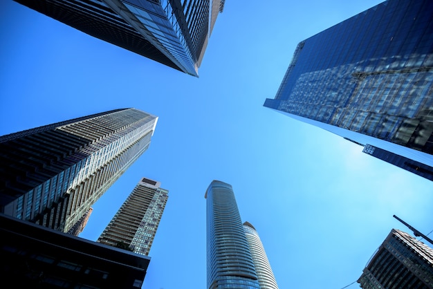 Costruzioni moderne nella città di toronto