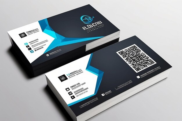 Photo modern business card design template