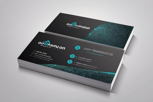 Photo modern business card design template