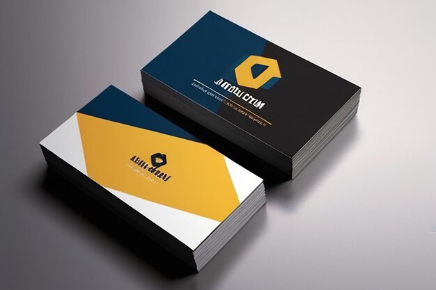 Modern business card template ready print