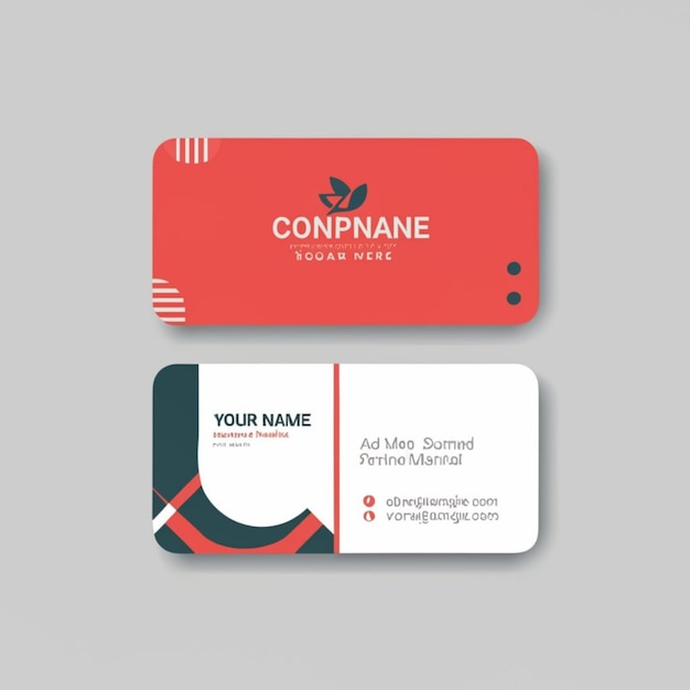 Photo modern business card template