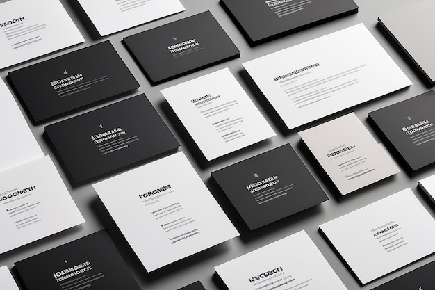 Modern Business Card Typography Hierarchy