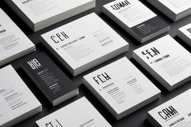 Modern Business Card Typography Hierarchy