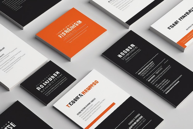 Modern Business Card Typography Hierarchy