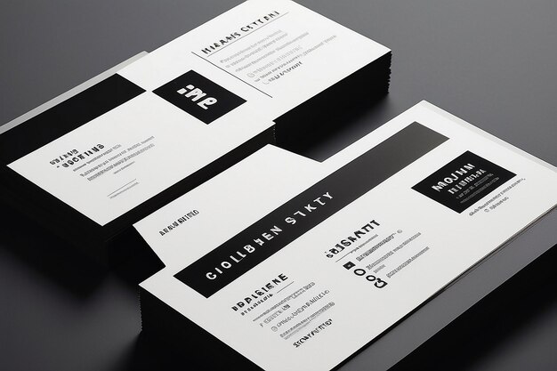 Modern Business Card Typography Hierarchy