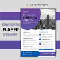 Photo modern business flayer design