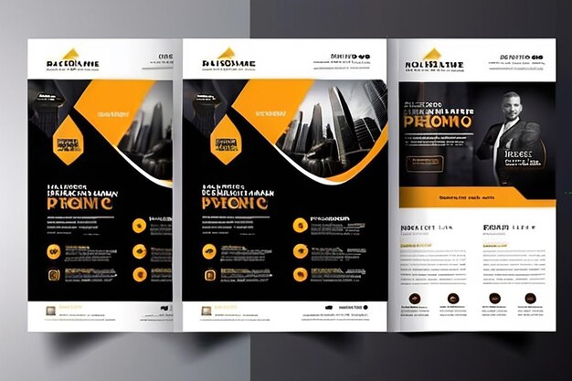 Modern business multipurpose flyer design and company cover page template