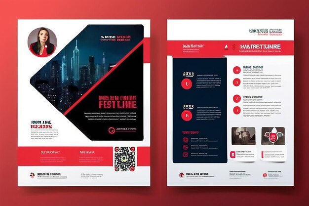 Modern business multipurpose flyer design and company cover page template