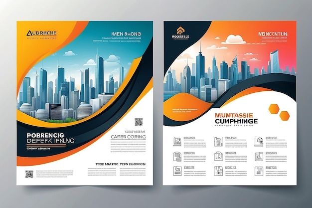 Modern business multipurpose flyer design and company cover page template