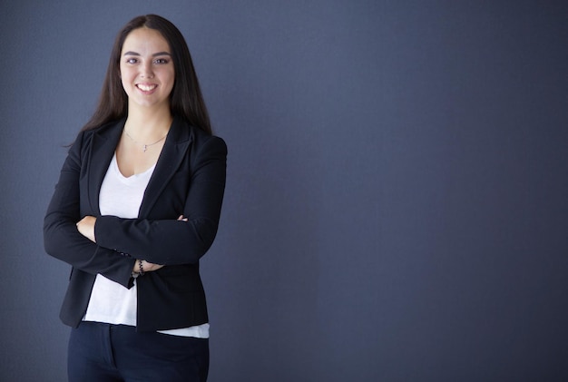 Modern business woman standing in the office