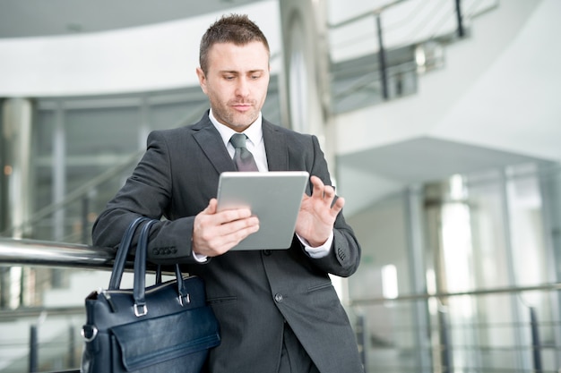 Modern Businessman Waiting for Flight