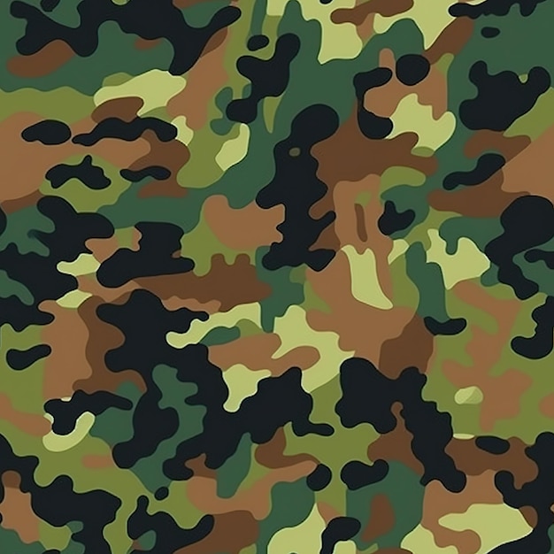 Modern camouflage seamless pattern