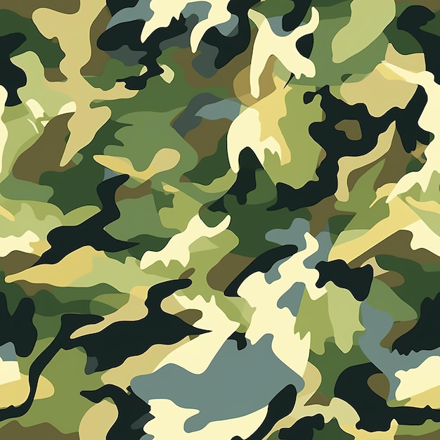 Modern camouflage seamless pattern