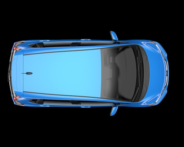배경 3d 렌더링 그림에 고립 된 현대 자동차