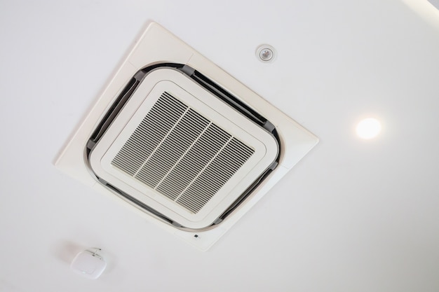 Modern ceiling mounted cassette type air conditioning system