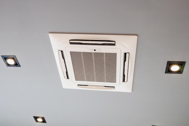 Modern ceiling mounted cassette type air conditioning system